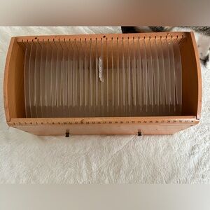 Wooden Mail Organizer with Felt Interior